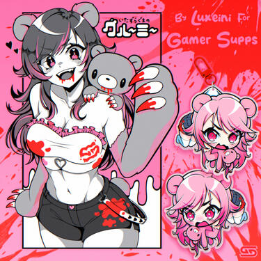 Gloomy Bear Waifu Cup and Charm Gloomy Bear Waifu Cup and Charm